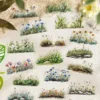 120pcs Literary and Fresh Grass Flower Sticker Pack