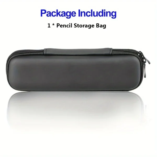 1711439731333-a80338f5314b453bad98607fd527f415-goods.webp 1pc Black Pencil Holder Pen Case EVA Hard Shell Stylus Earphone Pouch Stationery Cover Box Makeup Storage Bag Office Use