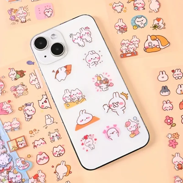 1b9758f4-8d29-494e-860e-856eead10dd3.webp 10 Sheets (Single Pack) Cartoon Little White Rabbit