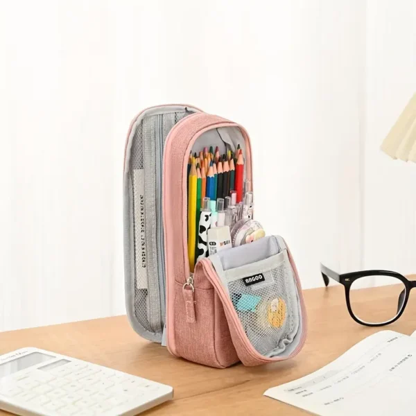 Random Large Capacity Oxford Cloth Pencil Case