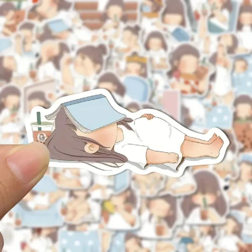 e2fdb733a359dcb8d1b97859dd431ee6.webp 50pcs Cute Lazy Fat Girl Cartoon Random Stickers