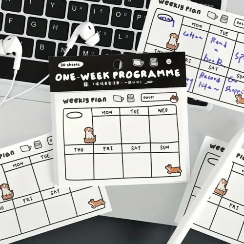 30 Sheets of Adorable Weekly Planners